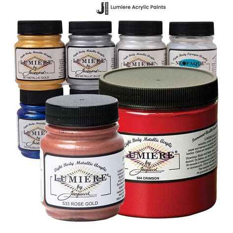 Jacquard Lumiere Acrylic Fabric Paints & Sets